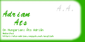 adrian ats business card